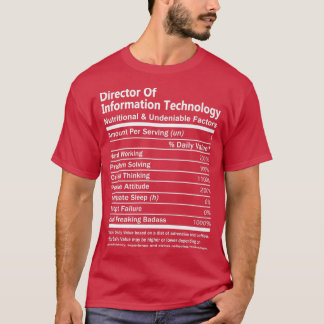 Camiseta Director De Tecnología De La Información En Shirt