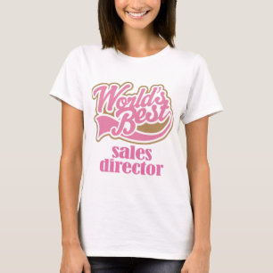 Camiseta Director de ventas regalo rosado