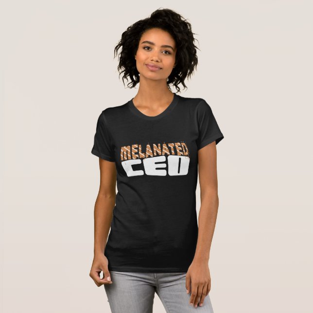 Camiseta Director ejecutivo de Melanated Black Business Pro (Anverso completo)