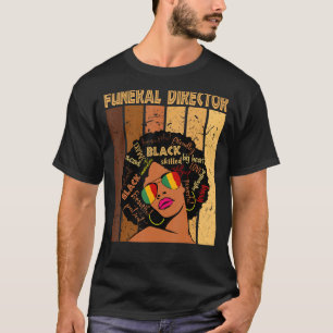 Camiseta Director funerario Afro-American Black Histo