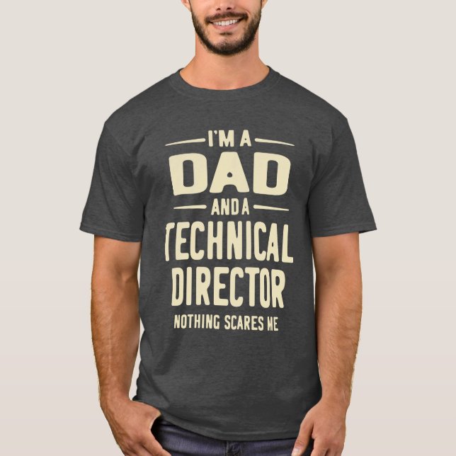 Camiseta Director Técnico Regalo Funny Job Title Profession (Anverso)