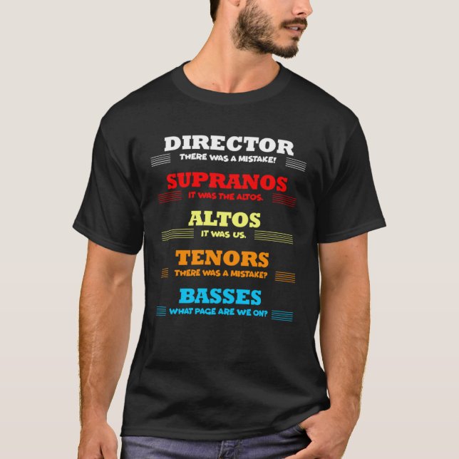 Camiseta Director There Was Mistake Music Choir Musician Ap (Anverso)