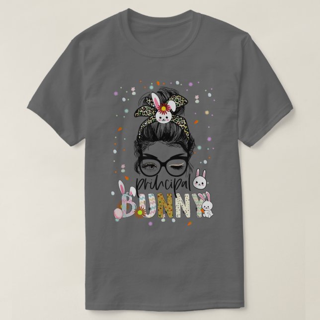 Camiseta Directora de Bunny Leopard Messy Bun School Direct (Diseño del anverso)