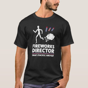 Camiseta Directora De Fireworks Snap Crackers Y Pop Usa