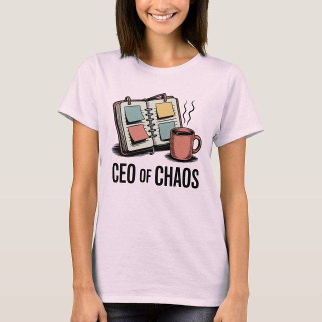 Camiseta Directora ejecutiva del Caos | Frase divertida de  (Anverso)