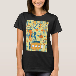 Camiseta Dirigible amarillo sobre fondo amarillo