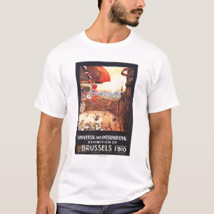 Camiseta Dirigible de Lebaudy con las banderas del mundo en