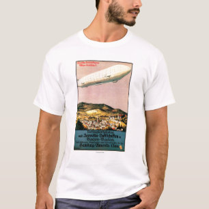 Camiseta Dirigible del zepelín de Luftschiff sobre el