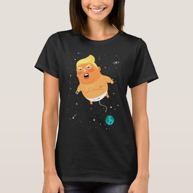 Camiseta Dirigible no rígido del espacio del bebé del (Anverso)