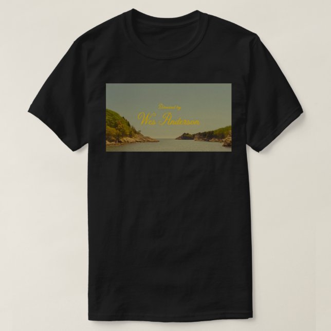 Camiseta dirigida por wes anderson Pegatina (Diseño del anverso)
