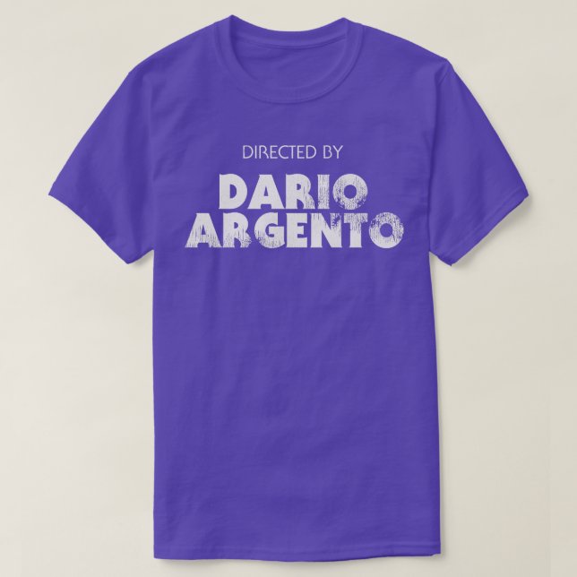 Camiseta Dirigido por Dario Argento (Diseño del anverso)