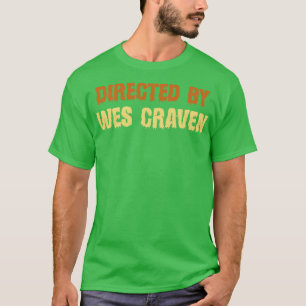 Camiseta Dirigido Por Wes Craven Retro Text