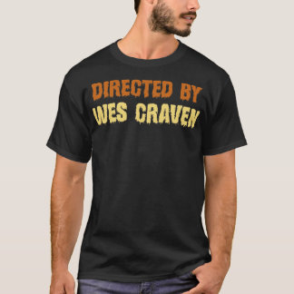 Camiseta Dirigido Por Wes Craven Retro Text