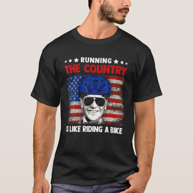 Camiseta Dirigir El País Es Como Pasear En Bicicleta (Anverso)