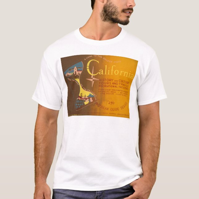 Camiseta Dirija a California WPA 1940 (Anverso)