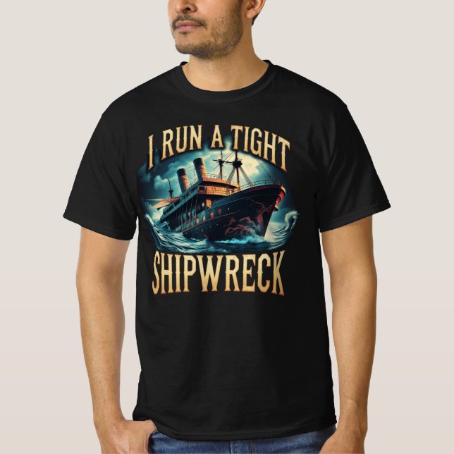 Camiseta Dirijo un naufragio divertido (Anverso)