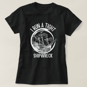 Camiseta Dirijo un naufragio organizado, Dirijo un barco co