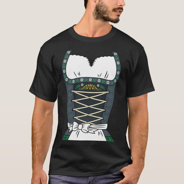 Camiseta Dirndl Okterbfest Halloween Costume German Culture (Anverso)