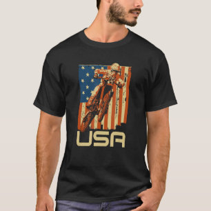 Camiseta Dirt Bike 4 de julio Bandera Motocross American MX