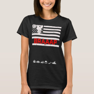 Camiseta Dirt Bike Bandera Americana Motocross Biker 4 de j