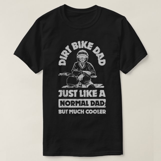 Camiseta Dirt Bike Dad Motocross Enduro Motorcycle Sport Fa (Diseño del anverso)