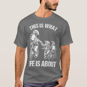 Camiseta Dirt Bike Dad Motocross Motorcycle FMX Biker Fathe