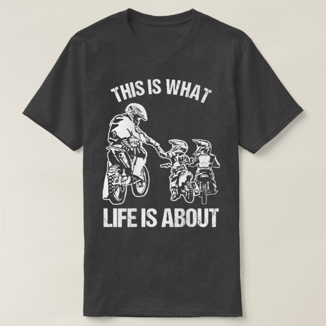 Camiseta Dirt Bike Dad Motocross Motorcycle FMX Biker Fathe (Diseño del anverso)