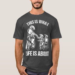 Camiseta Dirt Bike Dad Motocross Motorcycle FMX Biker Fathe