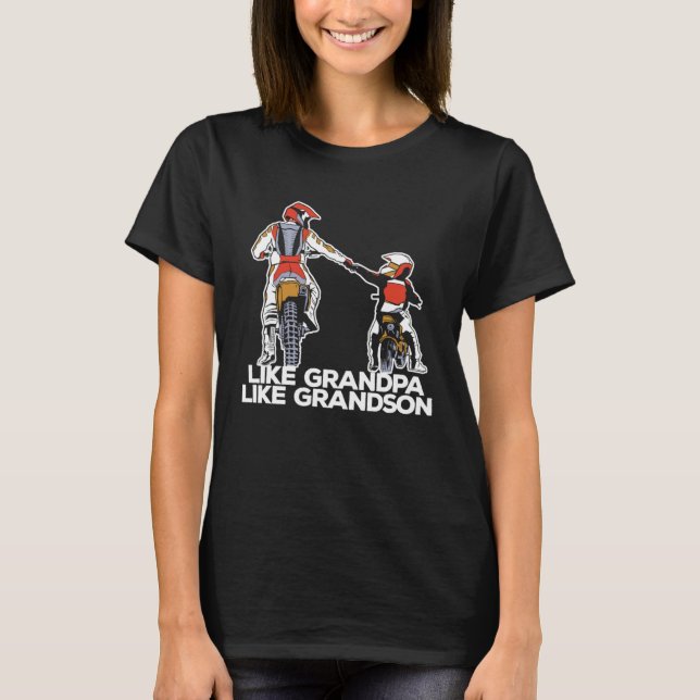 Camiseta Dirt Bike Grandfather Mx Motocross  Dirt Biking Gr (Anverso)