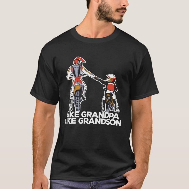 Camiseta Dirt Bike Grandfather Mx Motocross  Dirt Biking Gr (Anverso)