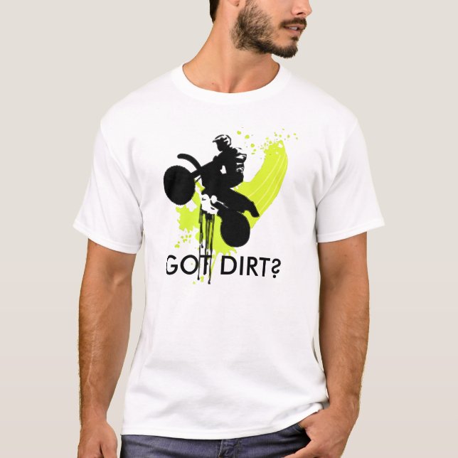 Camiseta ¿dirt_bike_jump_1, CONSEGUIDO LA SUCIEDAD? (Anverso)