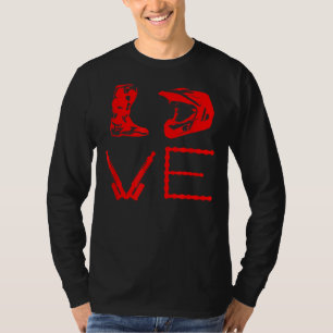 Camiseta DIRT BIKE LOVE Motorcycle Motocross Enduro