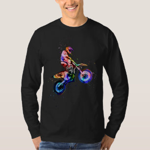 Camiseta Dirt Bike Motocross Art Colorful dirtbike motocicl