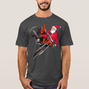 Camiseta Dirt Bike Motocross Freestyle Santa Navidades