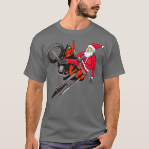 Camiseta Dirt Bike Motocross Freestyle Santa Navidades