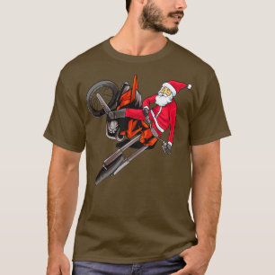 Camiseta Dirt Bike Motocross Freestyle Santa Navidades