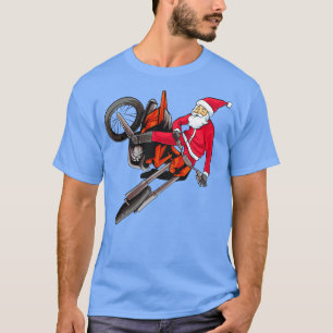 Camiseta Dirt Bike Motocross Freestyle Santa Navidades