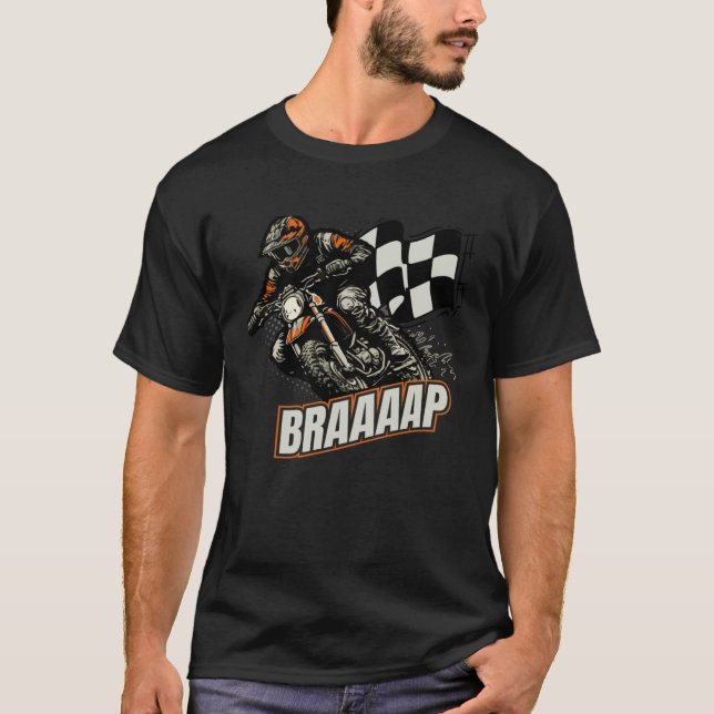 Camiseta Dirt Bike Racing Motorsport Motorbike Racer Biker  (Anverso)