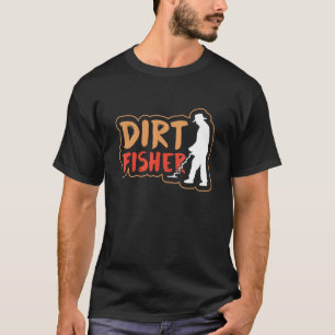 Camiseta Dirt Fisher Hobby Dirt Fishing Metalizado Detector