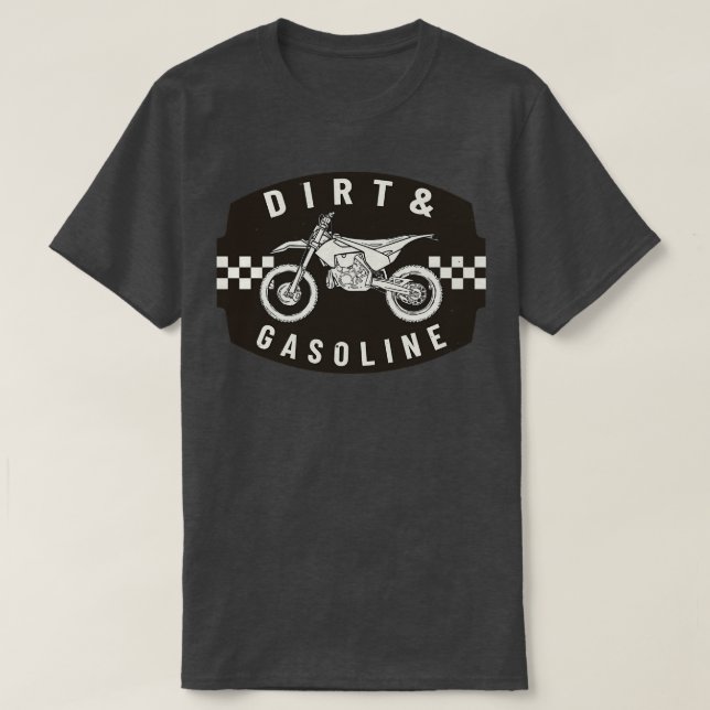 Camiseta Dirt Gasoline Cross Bike Motorsport (Diseño del anverso)