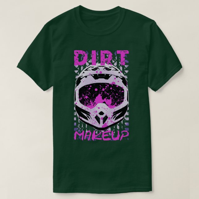 Camiseta Dirt Makeup Dirt Bike Helmet (Diseño del anverso)