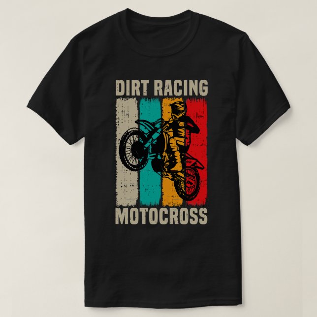 Camiseta Dirt Racing Motocross  (Diseño del anverso)