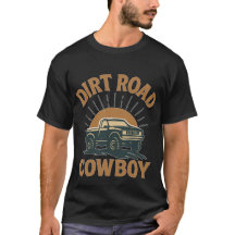 Camiseta Dirt Road Cowboy – Tee Western Rústico