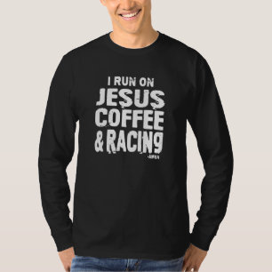 Camiseta Dirt Track Car Carreras Cita Jesús Café Y Racin