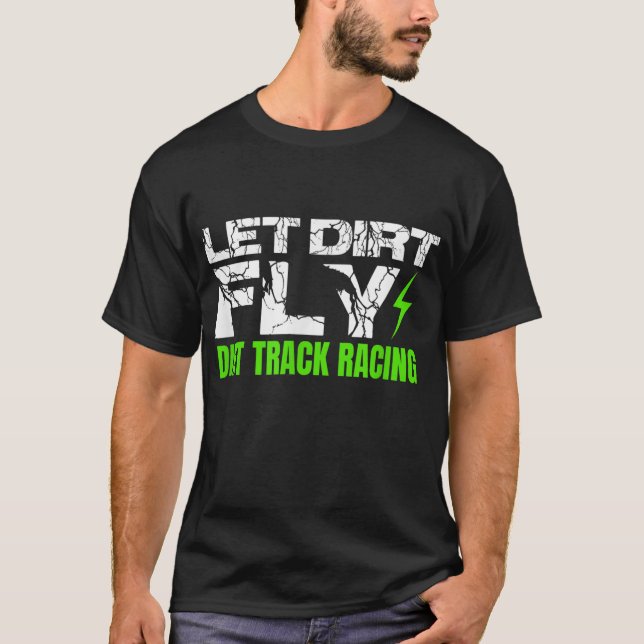 Camiseta Dirt Track Carreras Cita Sprint Car Rally Dirt Bik (Anverso)