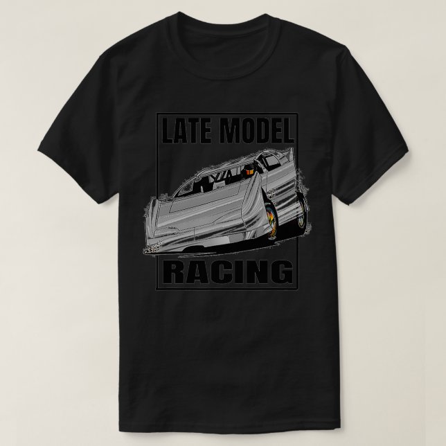 Camiseta Dirt Track Racing Apparel Late Model Racing  (Diseño del anverso)
