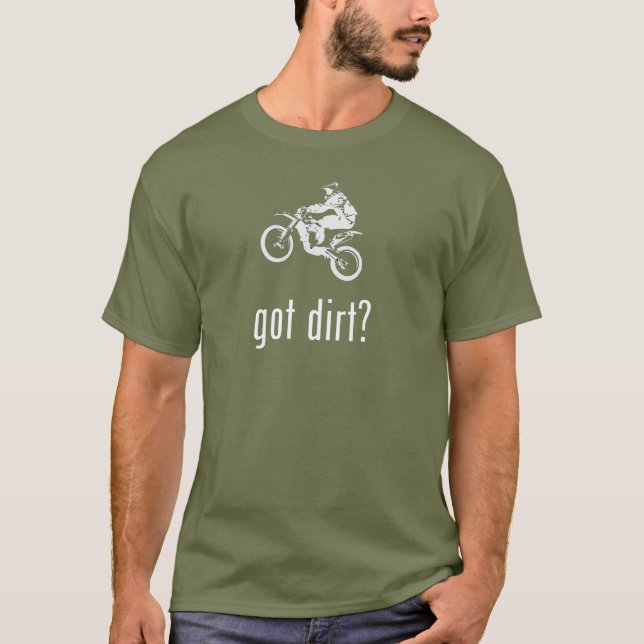 Camiseta Dirtbike conseguido de la bici de la suciedad (Anverso)