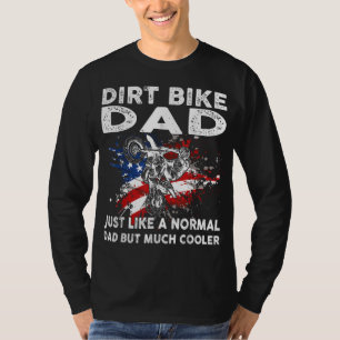 Camiseta Dirtbike Motocross Dirt Dirt dad papá MX Bandera d