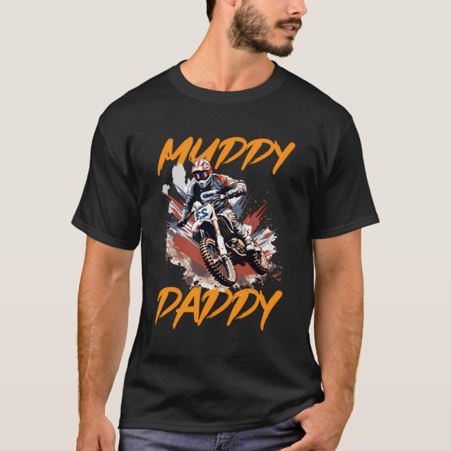 Camiseta Dirtbike Motocross Mx Muddy Daddy (Anverso)