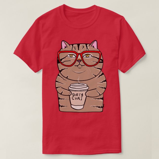 Camiseta Dirty Chai Kitty (Diseño del anverso)